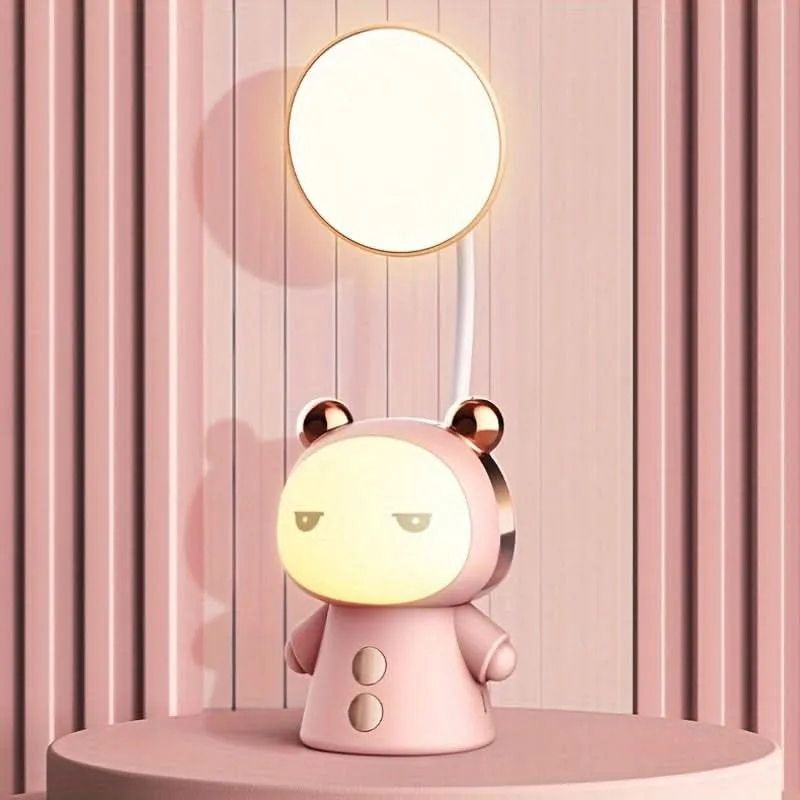 Cute Doll Eye Protection LED Table Lamp – Foldable Light