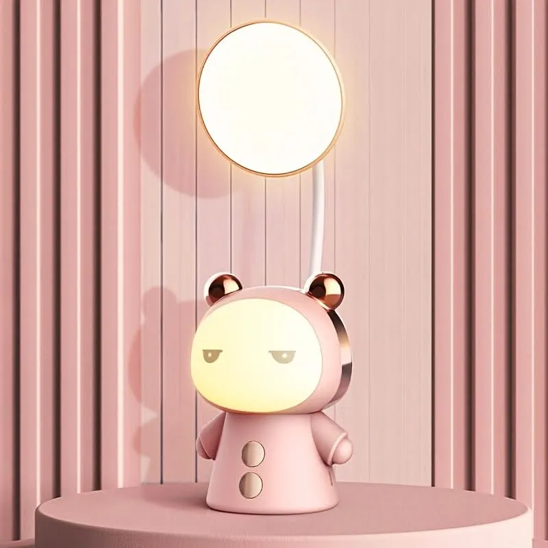 Cute Doll Eye Protection LED Table Lamp – Foldable Light