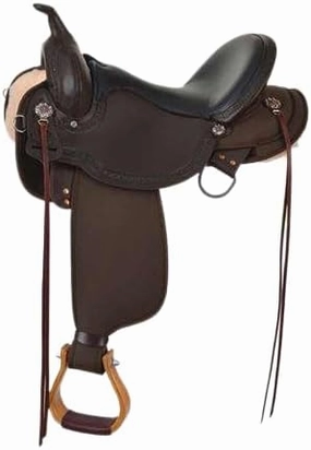 D&L Saddlery Western Barrel Racing Horse Saddles Trail Equestrian Horse Saddle Classic Quality Premium Leather Comfort for Horse Riding Size:10-18 inches Seat Available BRL05
