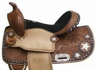 D&L SADDLERY Western Barrel Racing Horse Saddles Trail Equestrian Horse Saddle Classic Quality Premium Leather Comfort for Horse Riding Size:10-18 inches Seat Available, JH07