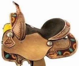 D&L SADDLERY Western Barrel Racing Horse Saddles Trail Equestrian Horse Saddle Classic Quality Premium Leather Comfort for Horse Riding Size:10-18 inches Seat Available, JH11