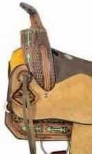 D&L SADDLERY Western Barrel Racing Horse Saddles Trail Equestrian Horse Saddle Classic Quality Premium Leather Comfort for Horse Riding Size:10-18 inches Seat Available, JH12