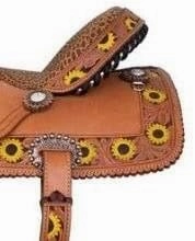 D&L SADDLERY Western Barrel Racing Wooden Tree Horse Saddles Handmade Leather Comfort for Horses Trail Equestrian Tooled Carved Horse Saddle Riding Size: 10-18 inches Seat, EQ10