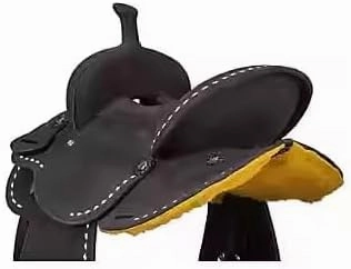 D&L SADDLERY Western Barrel Racing Wooden Tree Horse Saddles Handmade Leather Comfort for Horses Trail Equestrian Tooled Carved Horse Saddle Riding Size: 10-18 inches Seat, ER02