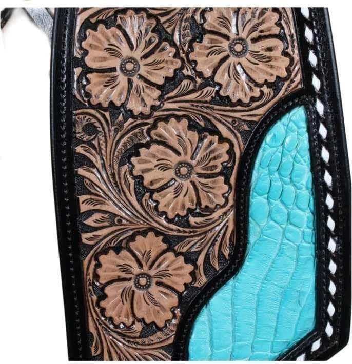 D&L SADDLERY Western Barrel Racing Wooden Tree Horse Saddles Handmade Leather Comfort for Horses Trail Equestrian Tooled Carved Horse Saddle Riding Size: 10-18 inches Seat, EW09