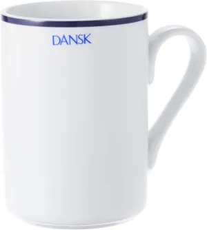 DANSK TH07307CL DANSK Bistro Pair Mug 10.1 fl oz (300 ml) Microwave, Oven and Dishwasher Safe TH07307CLDANSK Blue Line Polished Simple Ceramic Bistro Pair Mug 10.1 fl oz Microwave, Oven and Dishwasher