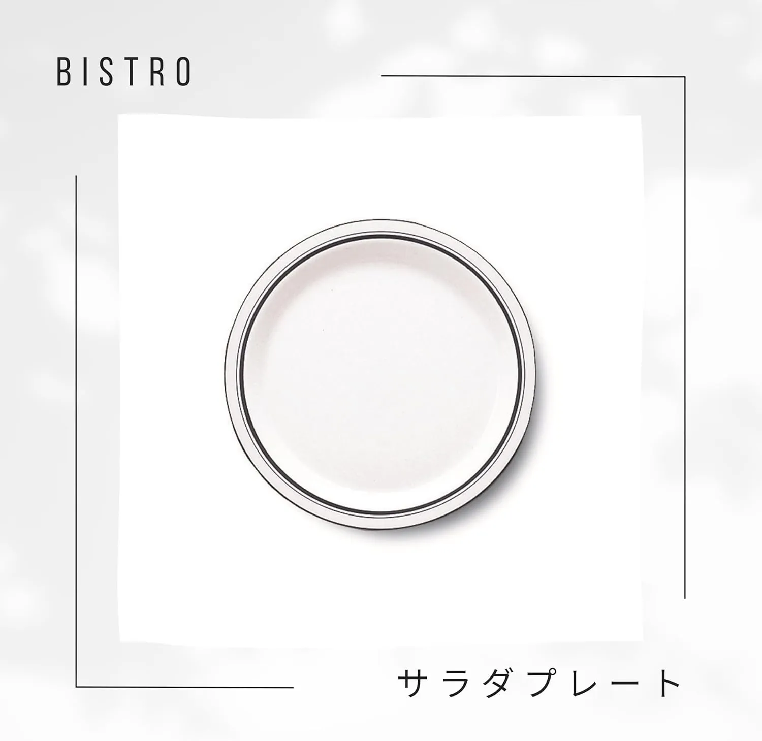 DANSR DANSK Bistro Salad Plate, 8.9 inches (22.5 cm), Microwave, Oven & Dishwasher Safe TH07302CL Dishes Blue Line DANSK Dansk Danish Tradition Elegant Simple Ceramic Bistro Salad Plate Diameter 8.9