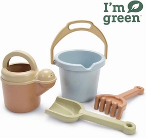 Dantoy: BIO Sand & Garden Set - 4 Piece Playset - Pretend Gardening, Outdoor Beach-Backyard-Sandbox Toy, Recycled Plastic, Kids & Toddlers Ages 2 