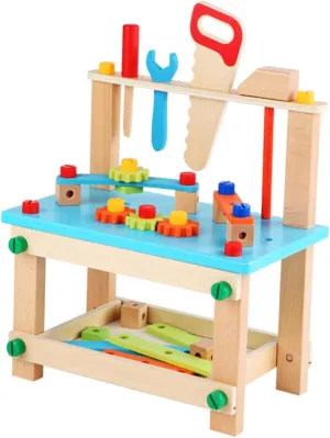 DECHOUS Assembling Tool Chair Toy: Natural Wood Material Fun Educational Children's Plaything Unique Design