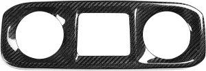 Decorative Stickers Real Carbon Fiber Central Control Air Outlet Decorative Sticker 1 Piece for Benz G63 G500 W464 for Brabus 2019-2020