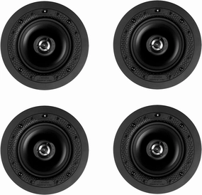 Definitive Technology DI 5.5R 5.25” in-Ceiling Speakers | 4 Speakers | Compact Designed to Disappear | Midrange/Bass Woofers for More Bass in Less Space | 2 Pairs of Speakers