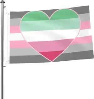 Demigirl Abro-Pride Flag LGBTQ Double Sided Flag 2x3ft Showcases A Colorful World Shines Brightly