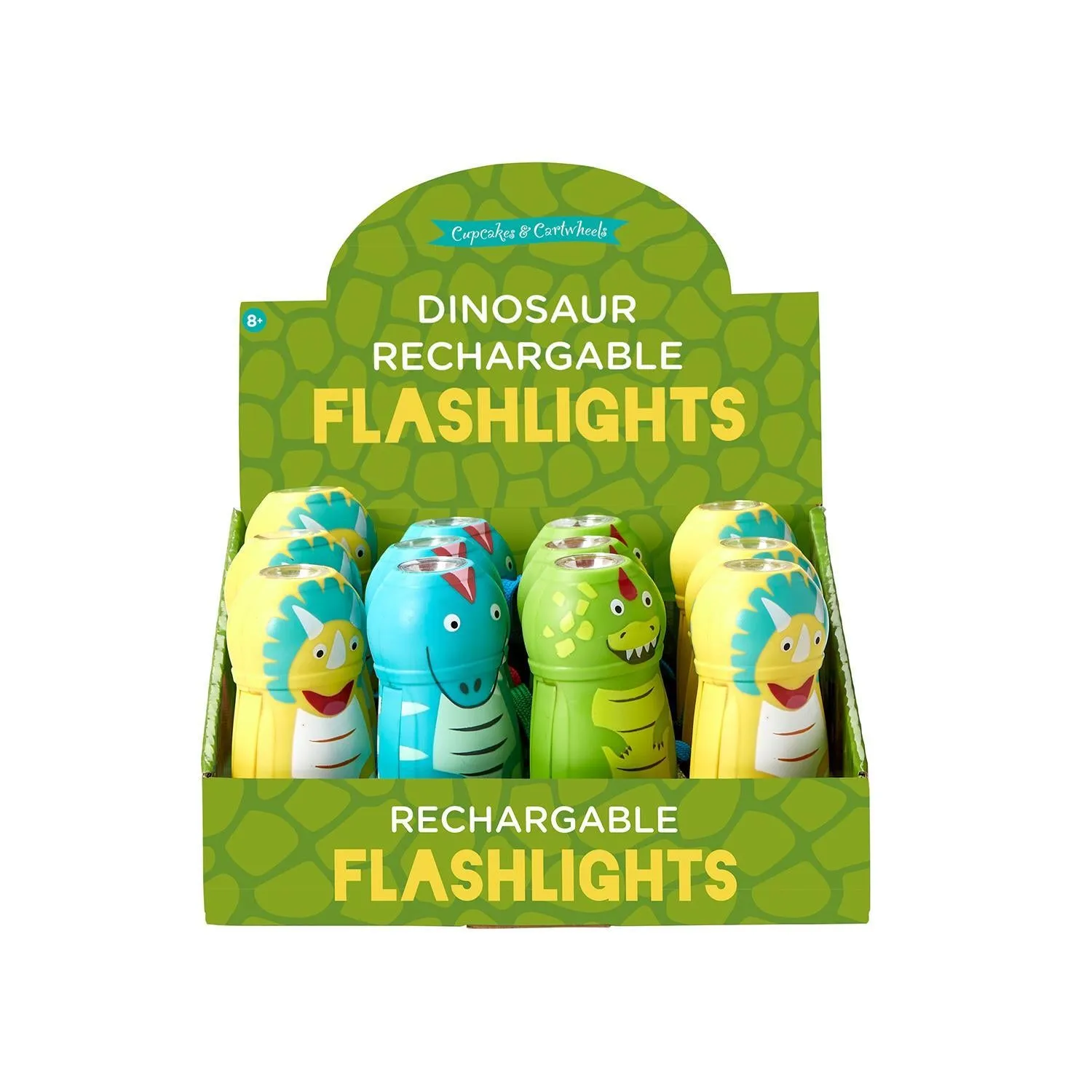 Dino Lights Rechargeable Flashlight | Yellow