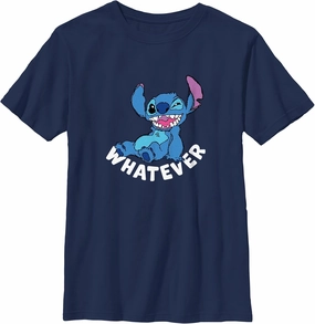 Disney Boy's Lilo & Stitch Whatever Stitch T-Shirt