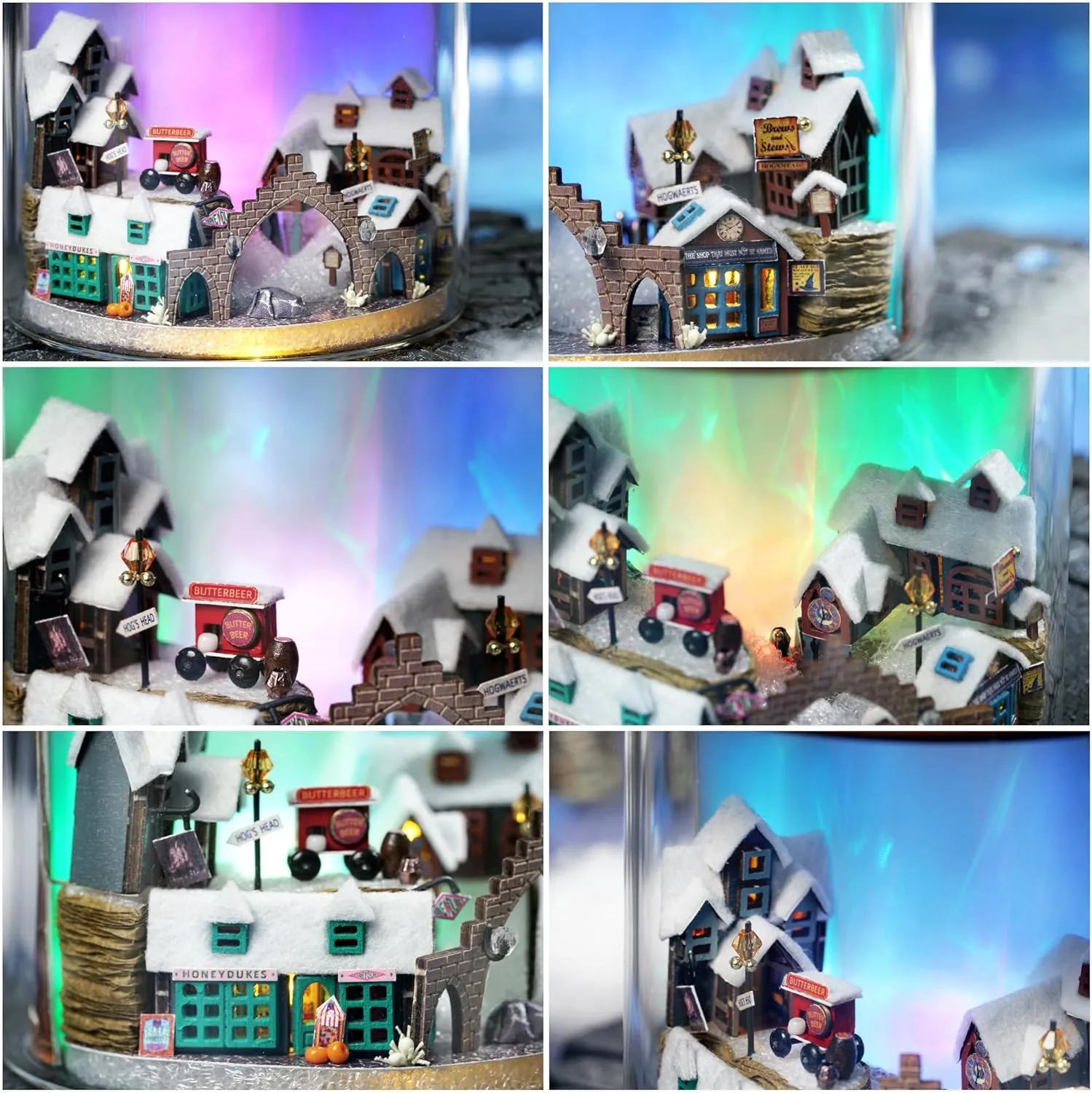 DIY Miniature Dream Bottle Dollhouse Model Kit with Furniture, Wooden DIY Dollhouse Kit with Dust Cover, Tiny Magic Wooden Hobby Dollhouse Kit