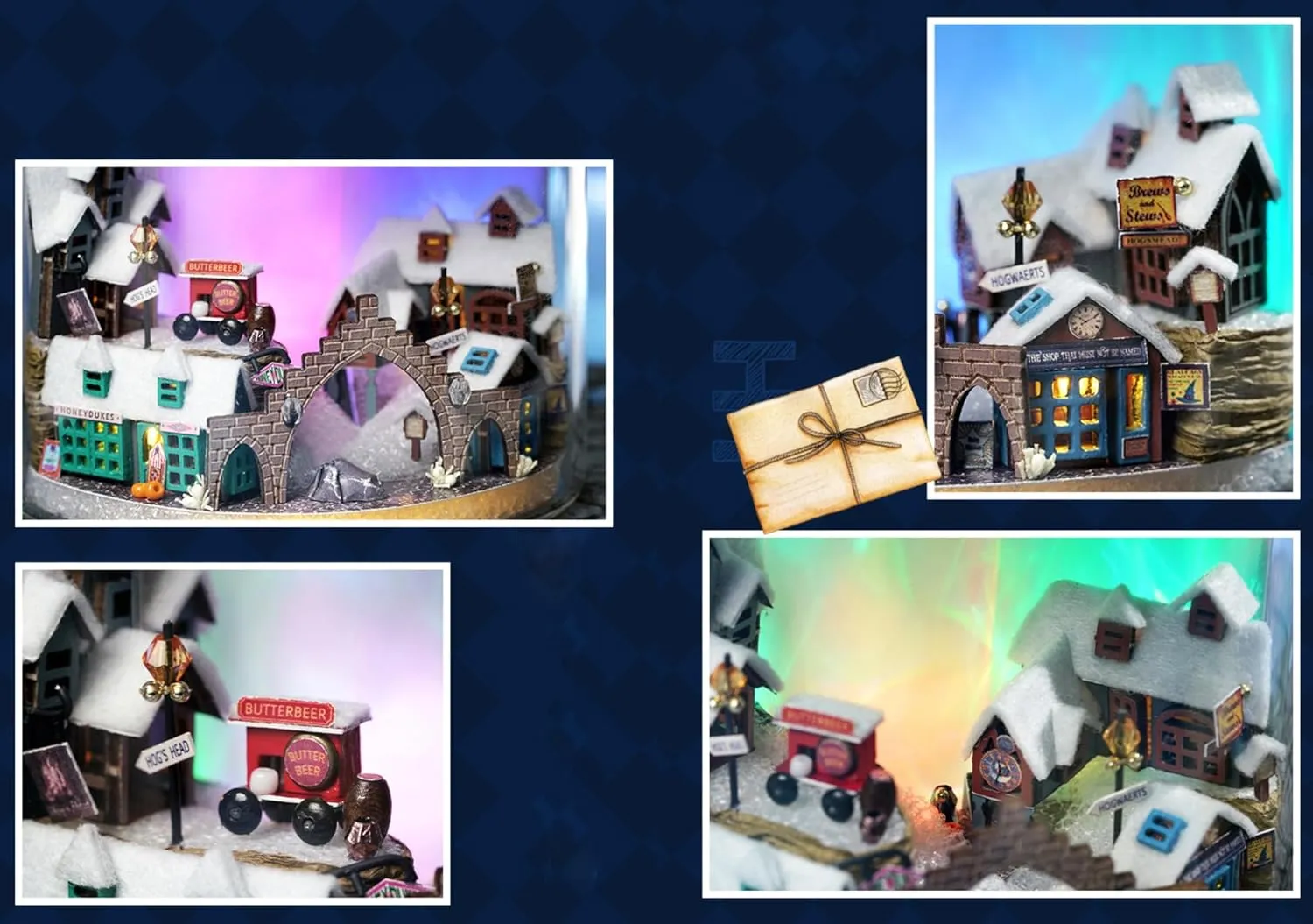 DIY Miniature Dream Bottle Dollhouse Model Kit with Furniture, Wooden DIY Dollhouse Kit with Dust Cover, Tiny Magic Wooden Hobby Dollhouse Kit