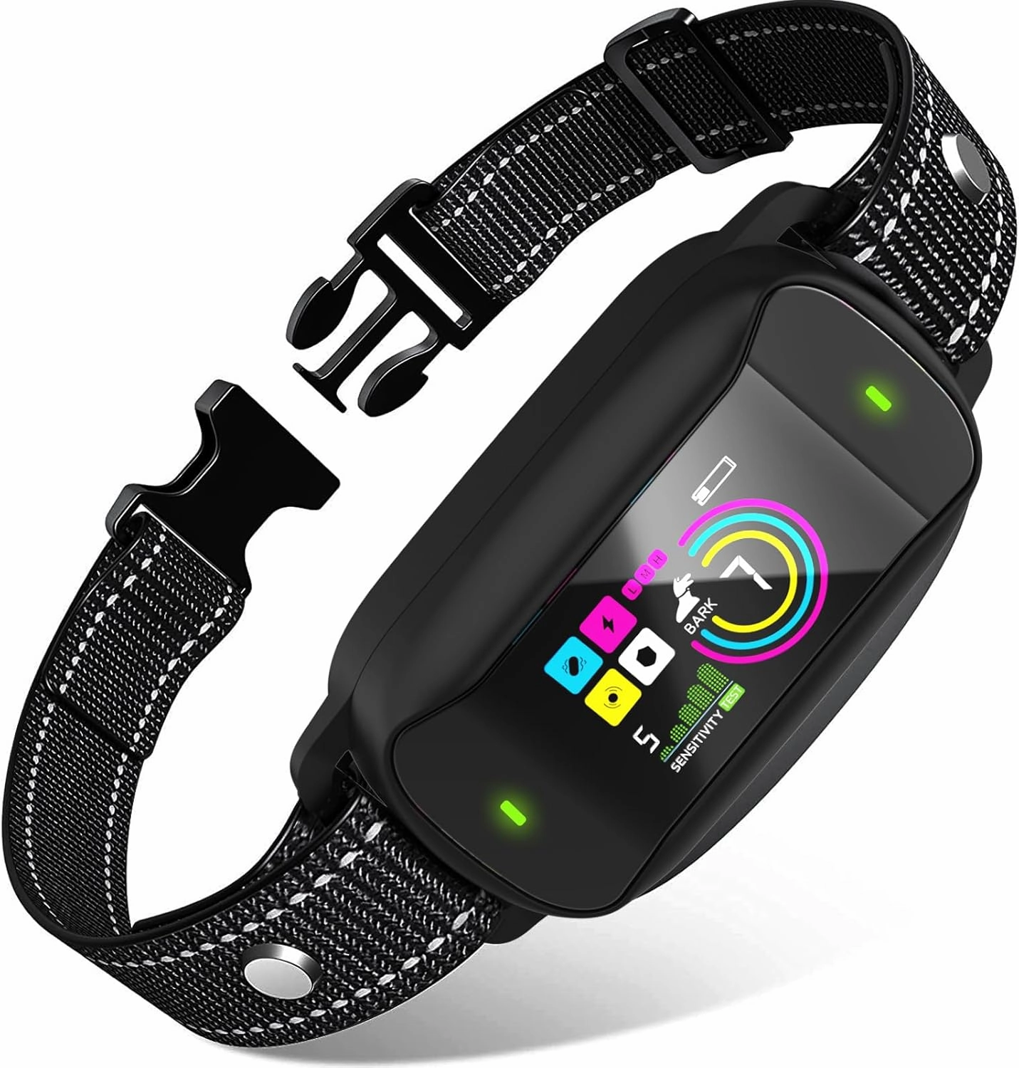 Dog Bark Collar, Anti Bark Collar for Large Medium Small Dogs, Rechargeable Smart Barking Collar with Beep Vibration Modes, Safe No Bark Training Collar with 5 Adjustable Sensitivity