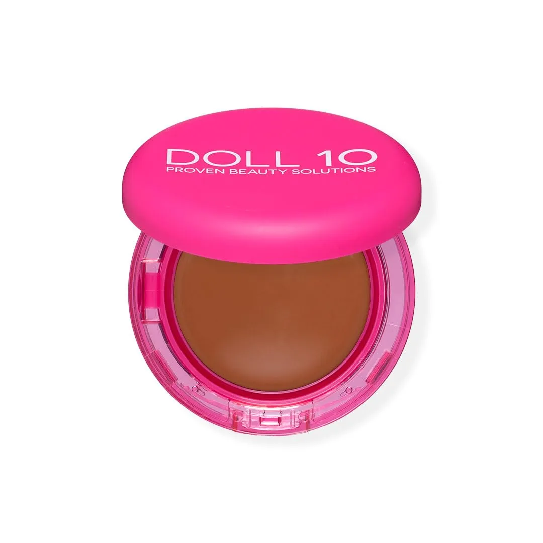 Doll 10 Peptide Bounce Balm Foundation™ – Hydrating, Age-Defying Foundation for Older Women, All Skin Types – Vegan, Clean, Natural, Medium Buildable Coverage, Blurs Fine Lines - [Deep]