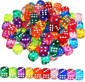 Doll House Mini Playing Dice 100 Pcs Classroom Dice Set Safe Round Edges
