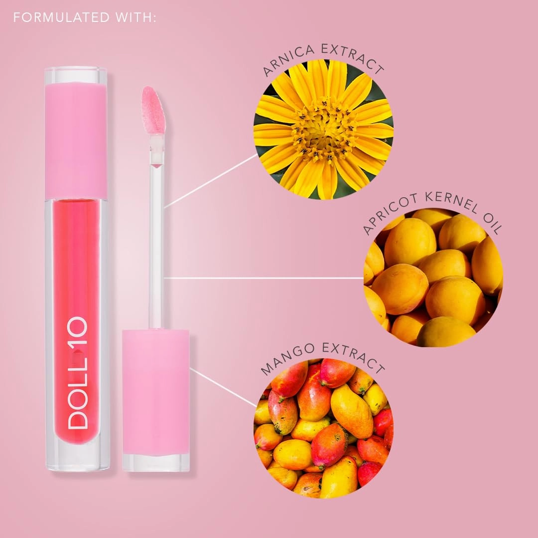 DOLL 10 NO. Plumping Lip Oil Trio with Arnica and Peptides