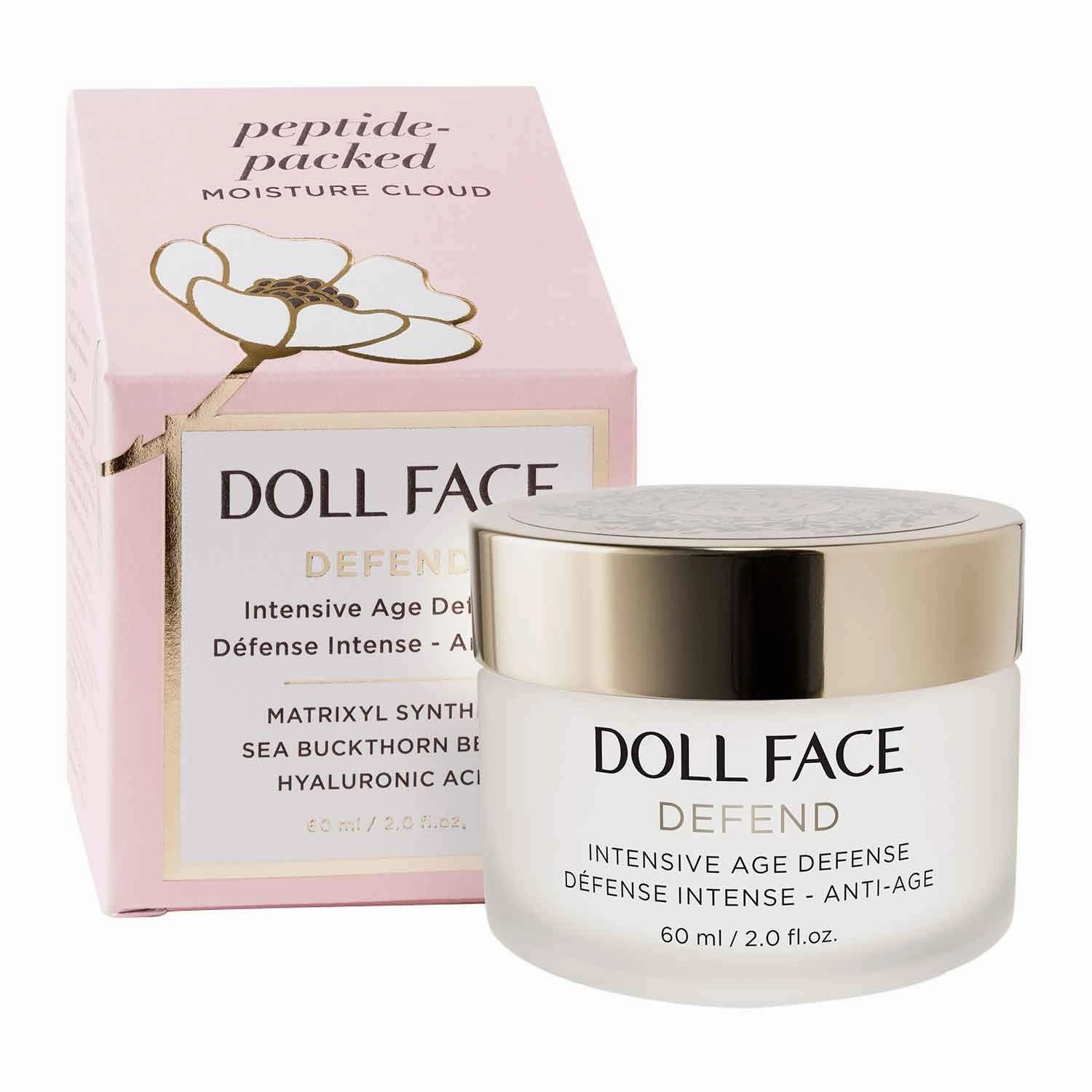 Doll Face Defend Intensive Age Defense Cream | Anti-aging Facial Moisturizer | 2fl oz