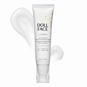 Doll Face Moisturizer | Nourish Anti-Oxidant Protective Moisturizer | Hyaluronic Acid Anti Aging Cream | All Skin Types | 1.7 fl. oz