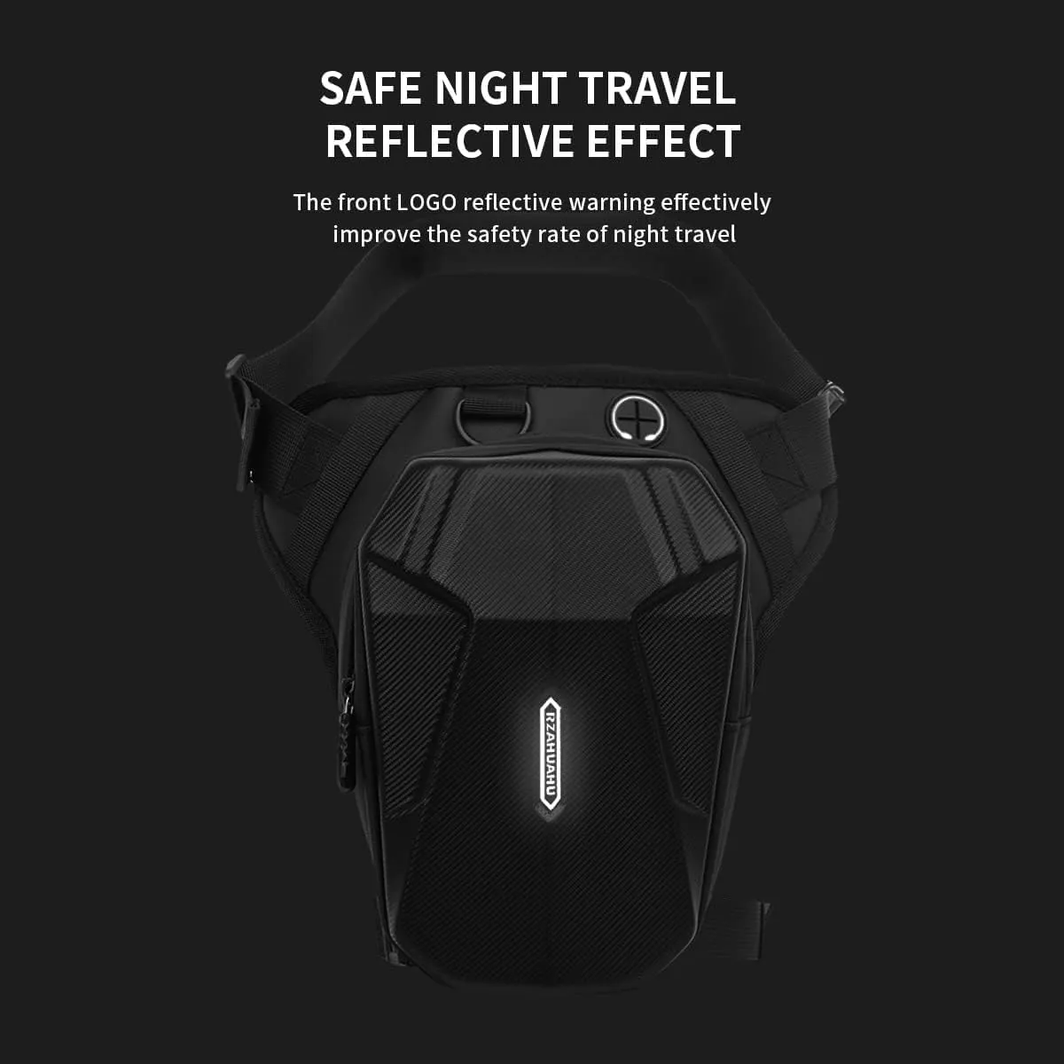 Drop Leg Bag Motorcycle Waist Thigh Pack Pouch Waterproof Cycling Thigh Tactical Leg Bag with Hard Shell Sensitive Touch Screen for Men, Waterproof Waist Motorcycle Leg Side Fanny Pack Bags (Style B)