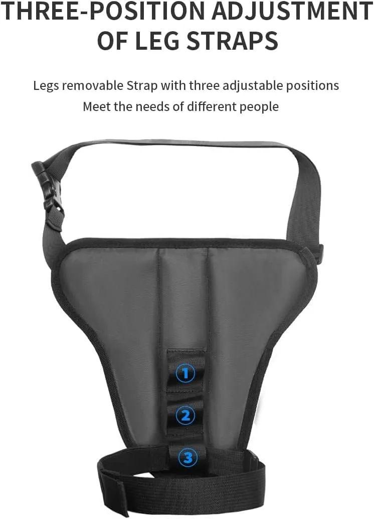 Drop Leg Bag Motorcycle Waist Thigh Pack Pouch Waterproof Cycling Thigh Tactical Leg Bag with Hard Shell Sensitive Touch Screen for Men, Waterproof Waist Motorcycle Leg Side Fanny Pack Bags (Style B)