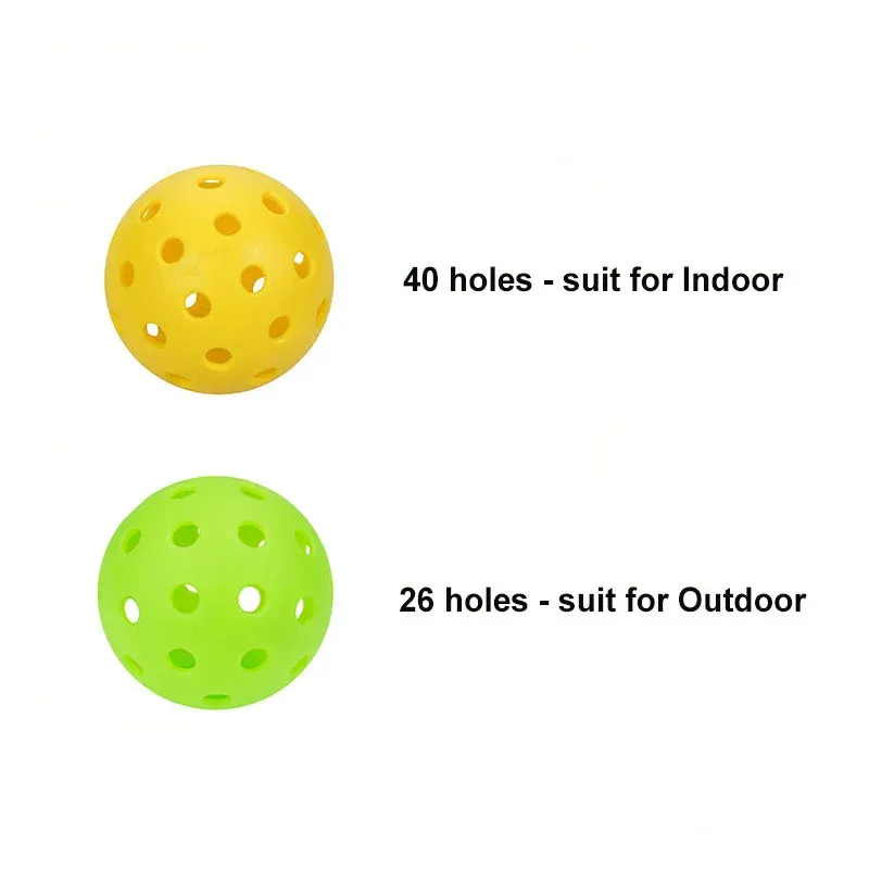 Durable Outdoor 40 Holes Training Pickleball