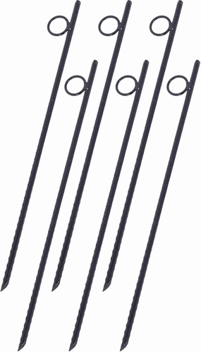 Durable Rebar Tent Stakes for Outdoor Adventures, Heavy-Duty 18 Inch Grip Design, Secure Your Canopy with Confidence