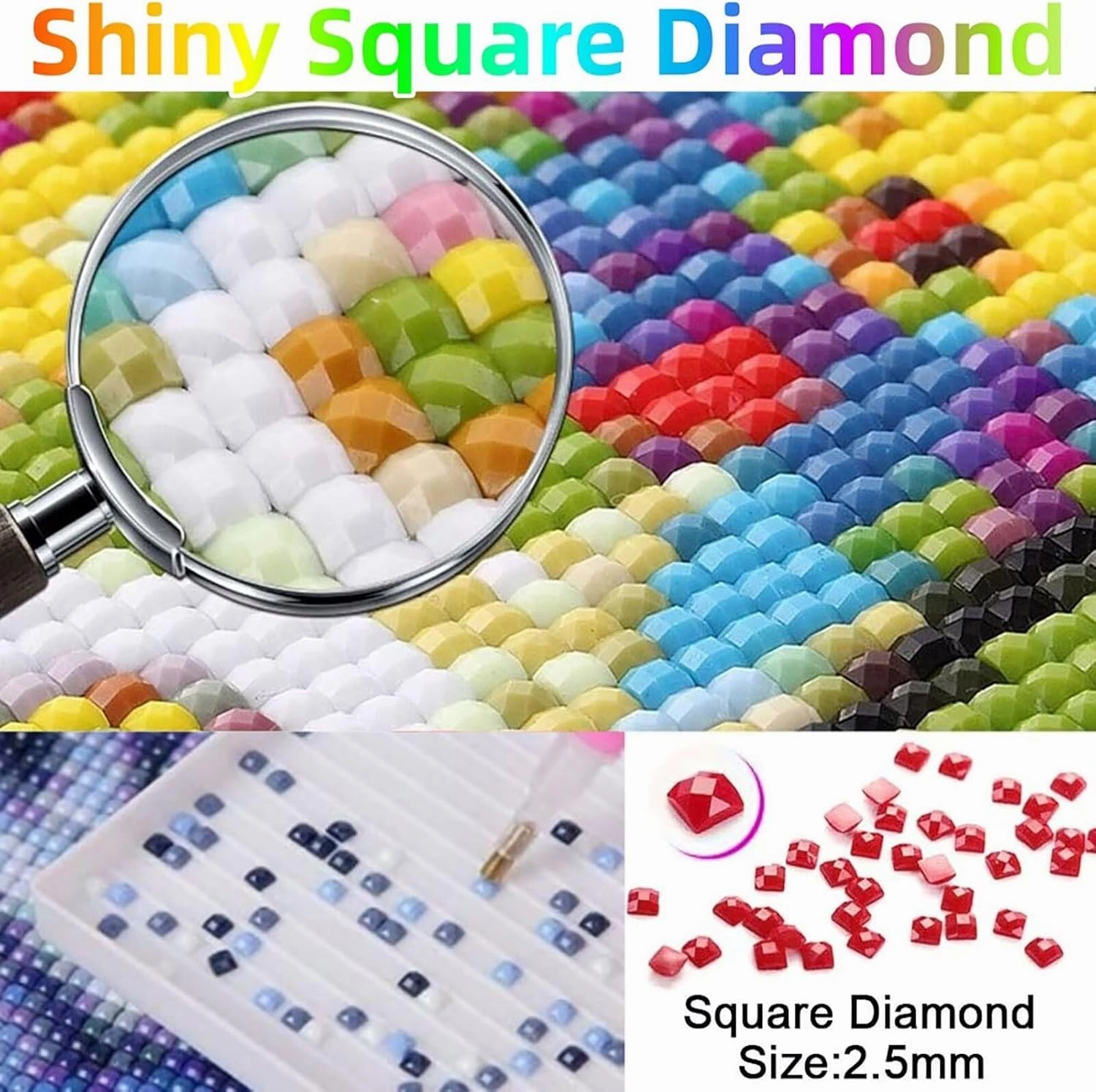 Dusk Diamond Art Kits for Adults, Square Full Drill Paint by Nmbers, Crystal Gem Art Paris Diamond Painting, Rhinestones Cross Stitch Embroidery Kit, Crafts for adults,Home Decor 24 x 34in Model-10015