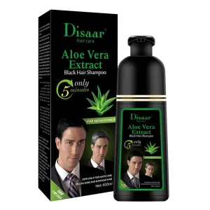 Dye Black Hair Shampoo 5 Minutes Only Dying White Grey Yellow Damaged Hair Lasts Up To 4 Weeks Hair Care 400ml / 13.52fl.oz