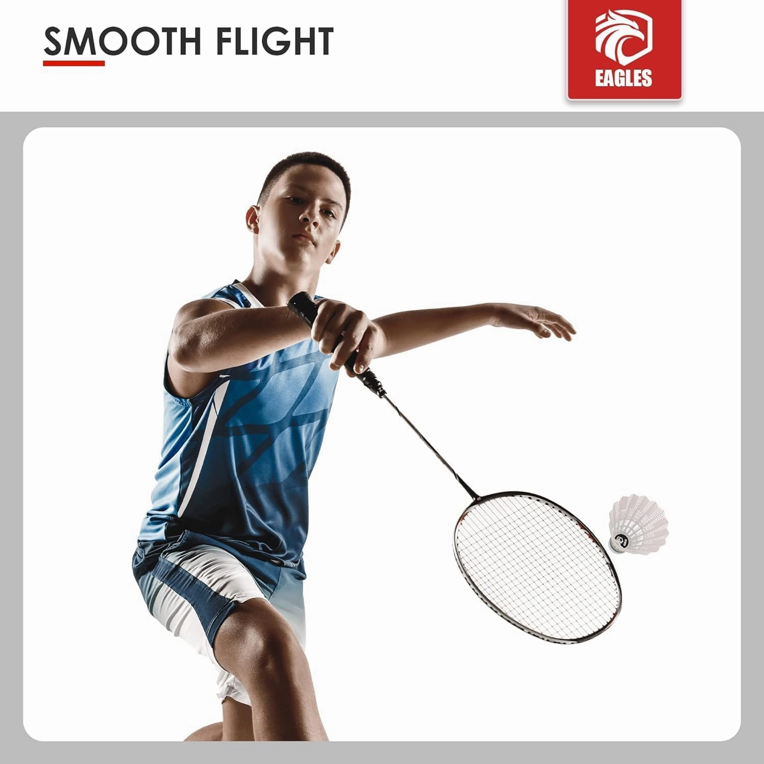 EAGLES Goose Feather Badminton Birdies Feather Bedminton Shuttlecocks- Birdie Ball for Indoor and Outdoor Matches ~ Highly Stable & Durable Shuttle Balls