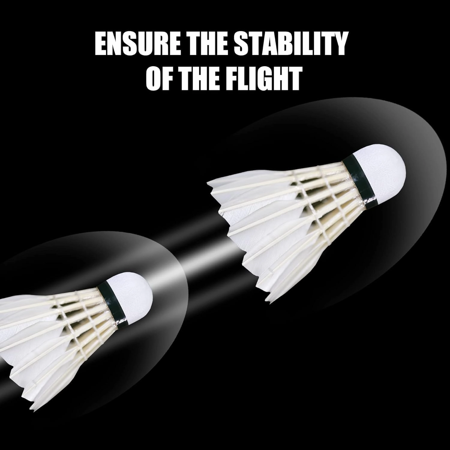 EAGLES Goose Feather Badminton Birdies Feather Bedminton Shuttlecocks- Birdie Ball for Indoor and Outdoor Matches ~ Highly Stable & Durable Shuttle Balls
