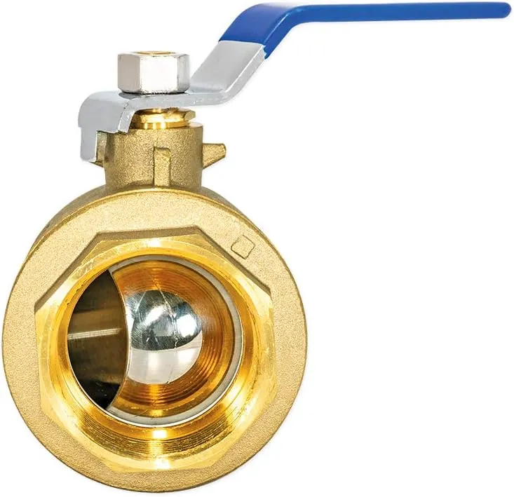 Eastman 2 Inch IPS Heavy Duty Full Port Ball Valve, Brass Plumbing Fitting, 20055LF
