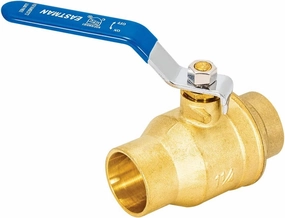 Eastman 1-1/4 Inch Sweat Heavy Duty Full Port Ball Valve, Brass Plumbing Fitting, 20067LF