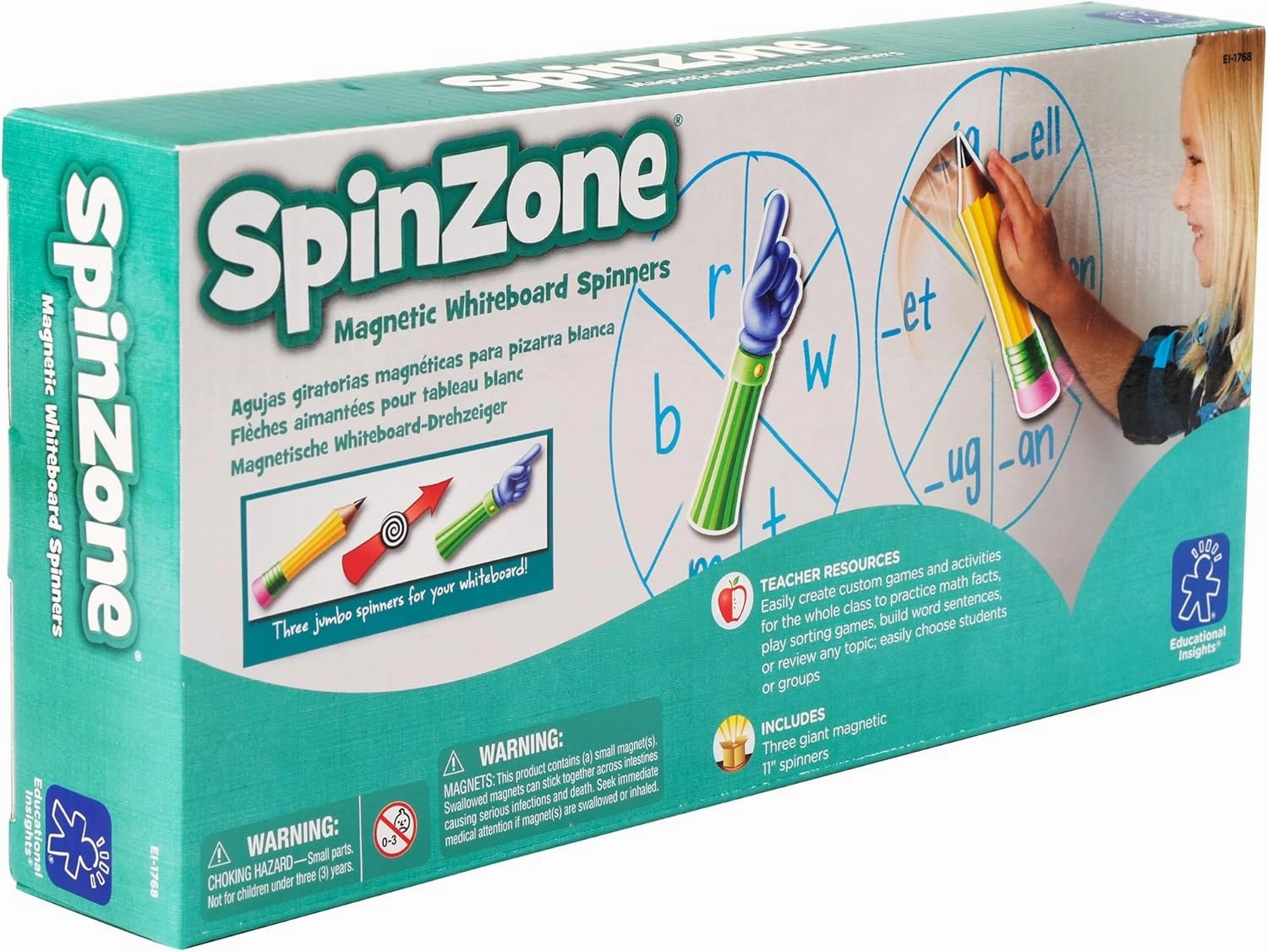 Educational Insights Spinzone Magnetic Whiteboard Spinners