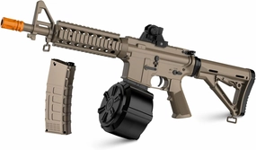 Electric Gel Toys New M4A1,Semi & Full Automatic Mode Splat-Blaster with FPS 280 and 100 Feet for Outdoor Team Game,Ages 14 ,Sandy