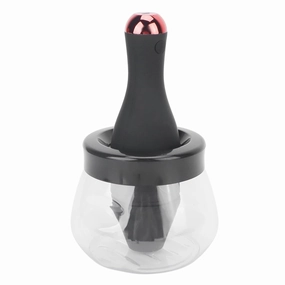 Electric Makeup Brush Cleaner Spinner, Quick Dry Rechargeable Tool for Multiple Brush Sizes, 12000 RPM High Speed, Efficient USB Charging, for 5 17mm Brushes