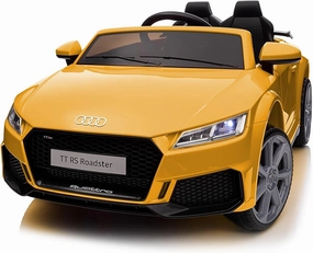 Electric Ride on Car for Kids, Licensed Audi 12V 7Ah Kids Ride-on Toy for Toddlers 3-5 Year Old with Remote - Yellow