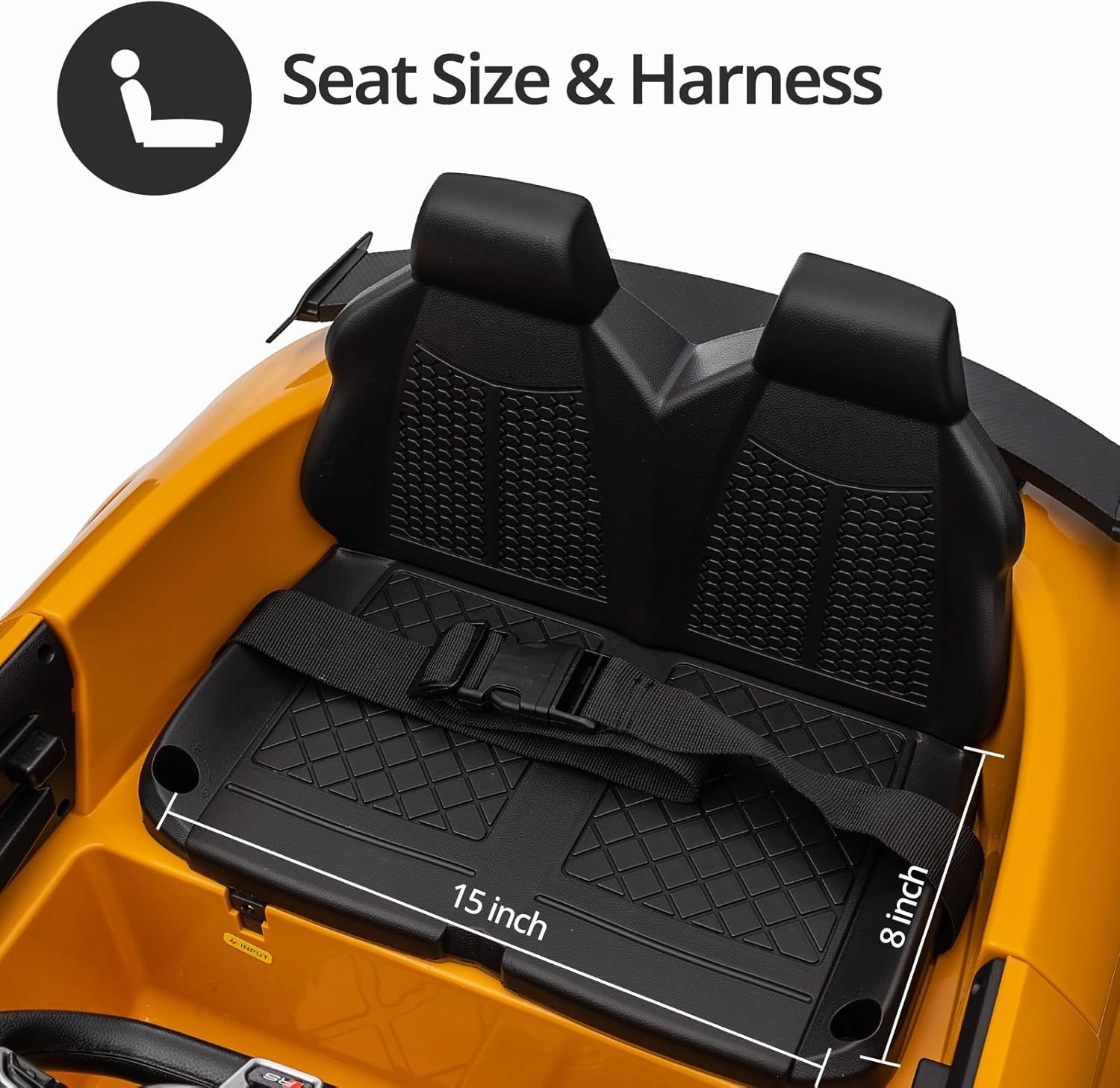 Electric Ride on Car for Kids, Licensed Audi 12V 7Ah Kids Ride-on Toy for Toddlers 3-5 Year Old with Remote - Yellow