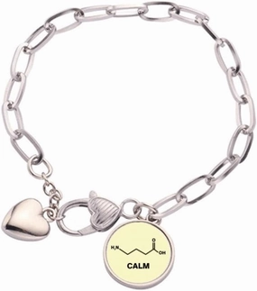 Emotional Calm Structure Art Deco Fashion Heart Chain Bracelet Jewelry Charm Fashion