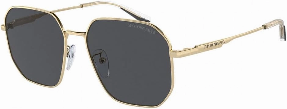 Emporio Armani EA2154D 57MM Pilot Sunglasses For Men   BUNDLE WIth Designer iWear Complimentary Eyewear Kit