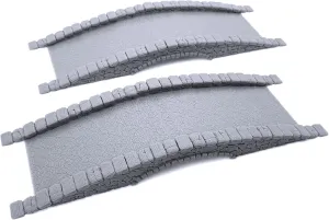 EnderToys Cobblestone Bridges, 3D Printed Tabletop RPG Scenery and Wargame Terrain for 28mm Miniatures