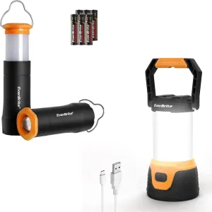 EverBrite 2-in-1 Mini Lanterns and LED Rechargeable Camping Lantern