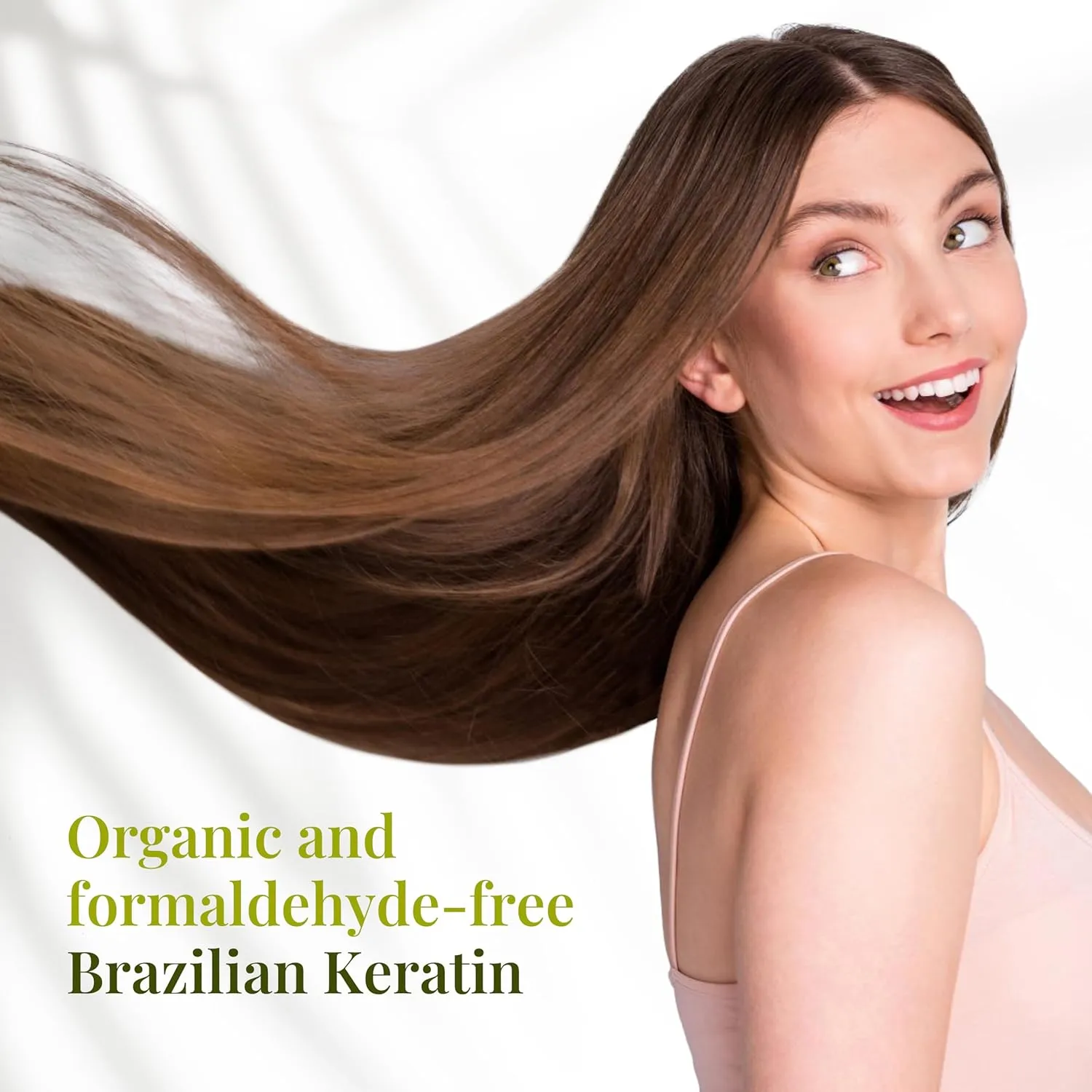 Expert Hair Bio Protein Restructuring Cream and Deep Cleaning Shampoo, Brazilian Keratin Treatment Kit for All Hair Types, Formaldehyde-Free, Sulfate-Free, Vegan, Eco-Friendly, Shiny Hair