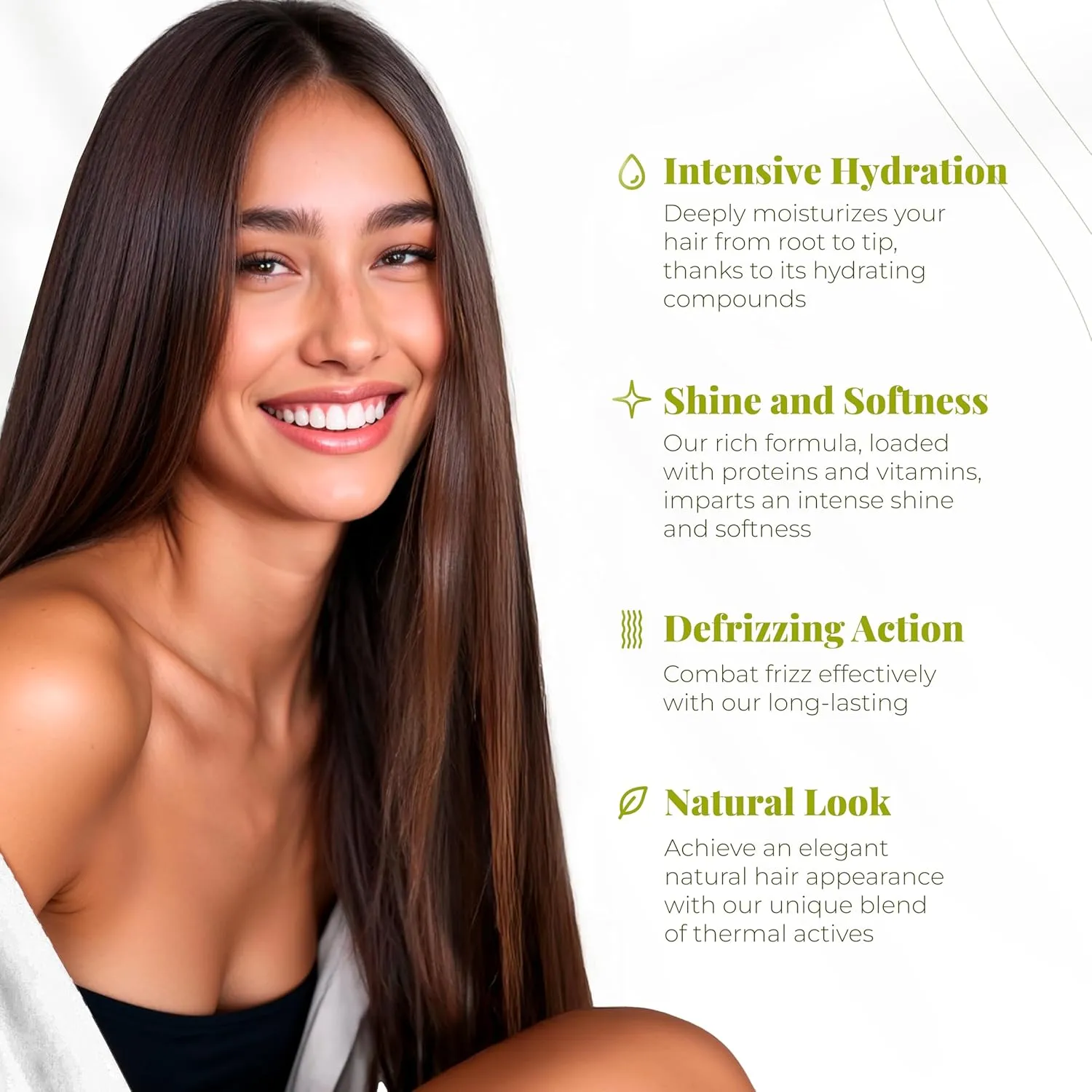 Expert Hair Bio Protein Restructuring Cream and Deep Cleaning Shampoo, Brazilian Keratin Treatment Kit for All Hair Types, Formaldehyde-Free, Sulfate-Free, Vegan, Eco-Friendly, Shiny Hair