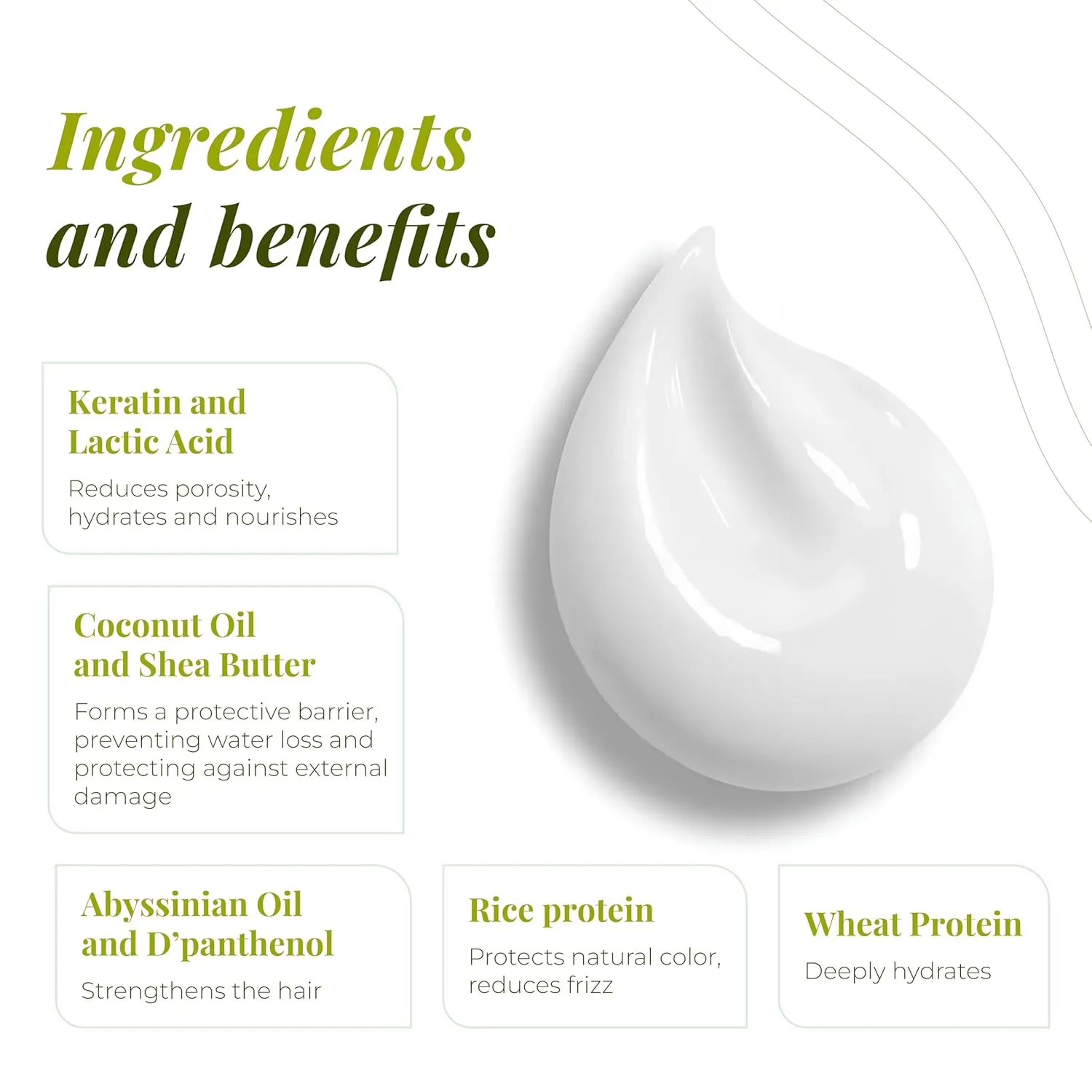 Expert Hair Bio Protein Restructuring Cream and Deep Cleaning Shampoo, Brazilian Keratin Treatment Kit for All Hair Types, Formaldehyde-Free, Sulfate-Free, Vegan, Eco-Friendly, Shiny Hair