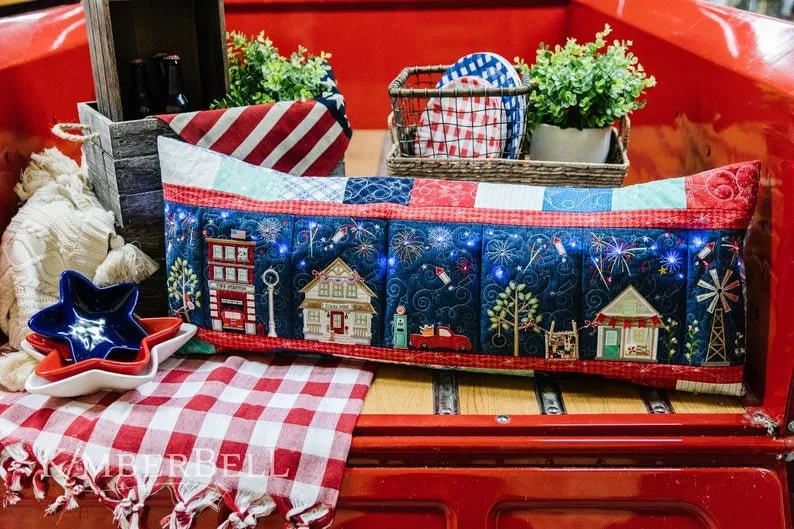 Fabric Kit for Main Street Celebration Bench Pillow
