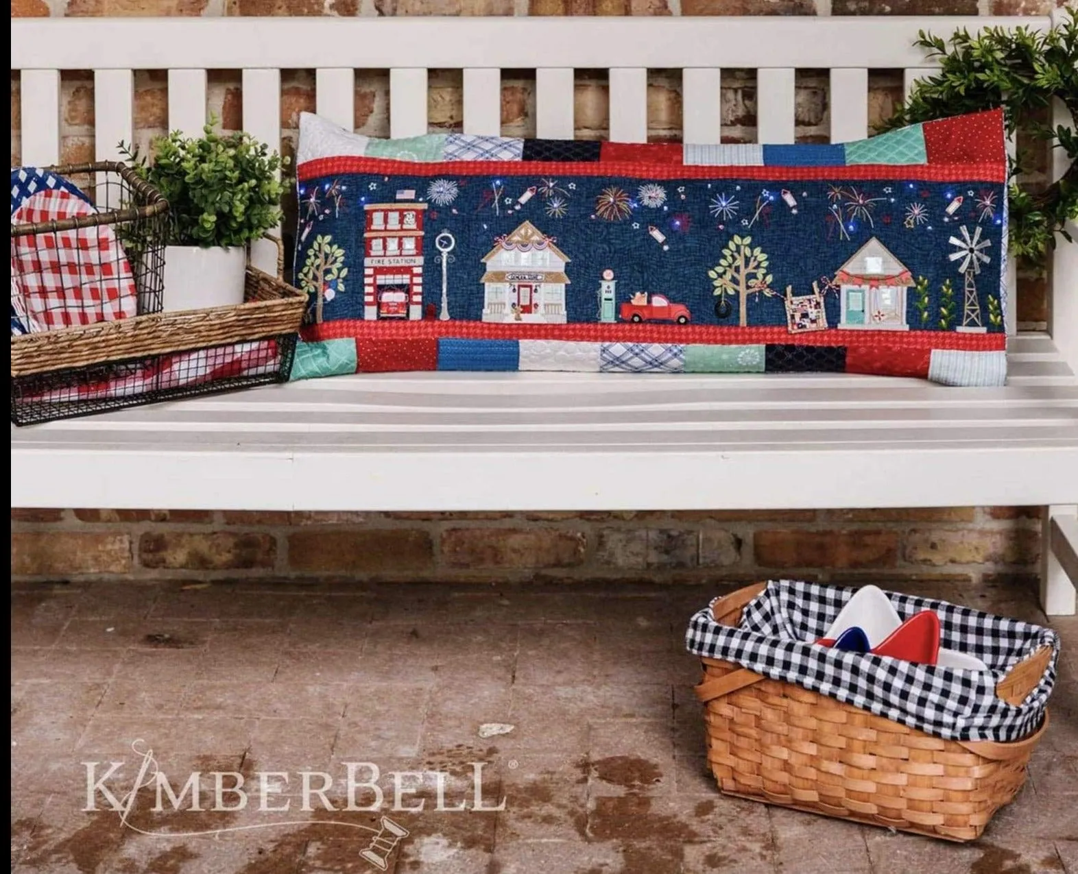 Fabric Kit for Main Street Celebration Bench Pillow